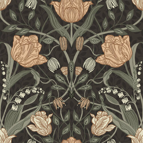 Midbec Gr&ouml;nhaga 44107 - Bruin Behang