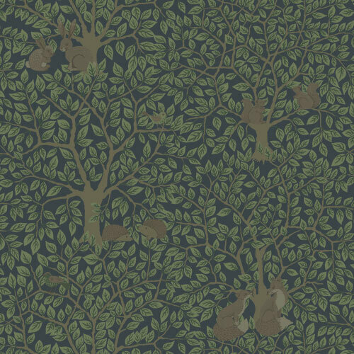 Midbec Gr&ouml;nhaga 44115 - Zwart Behang