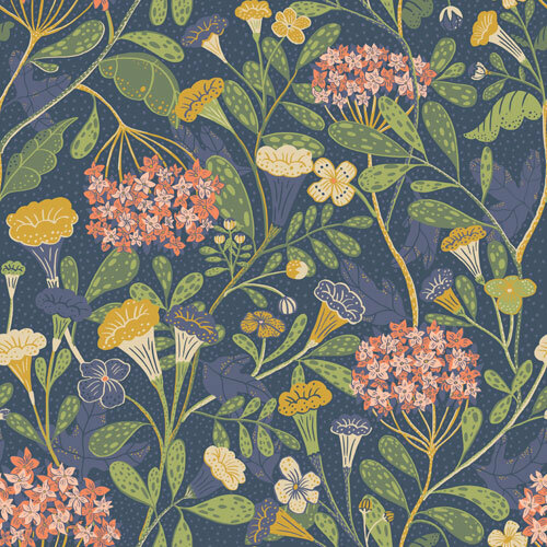 Dutch First Class Midbec Lina 55020 - Blauw Behang