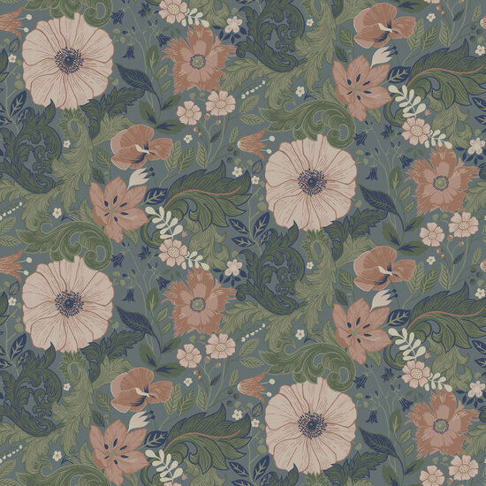 Dutch First Class Midbec Angas 13112 - Blauw Behang