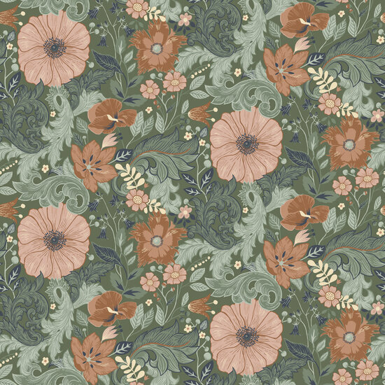 Dutch First Class Midbec Angas 13113 - Groen Behang