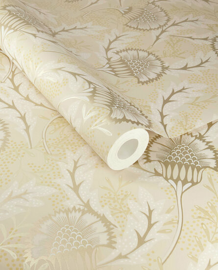 Eijffinger Solange 340210 Crme / Metallic Behang