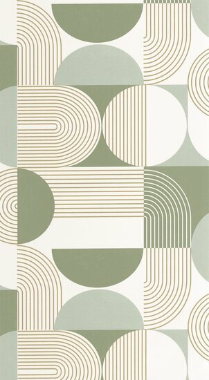 Caselio Graphic GPC105500711 - Groen Behang