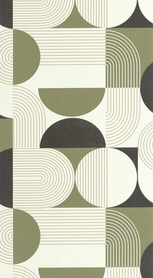 Caselio Graphic GPC105500722 - Groen Behang