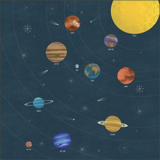 Caselio Les Minis Mondes MNM105797606 - Blauw Behang