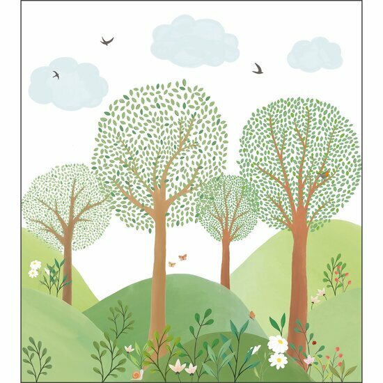 Caselio Les Minis Mondes MNM105803201 - Groen Behang