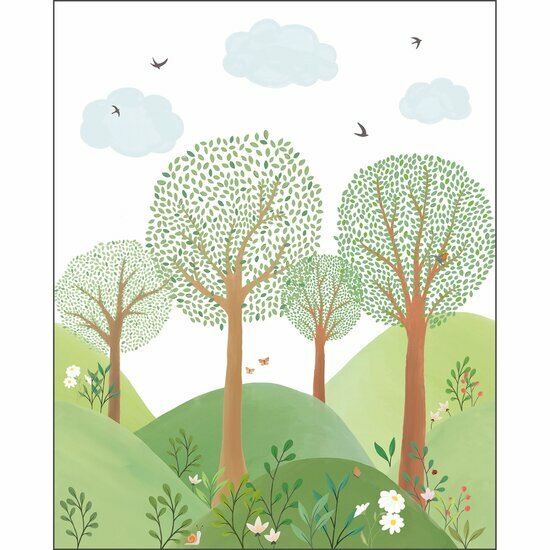 Caselio Les Minis Mondes MNM105803202 - Groen Behang