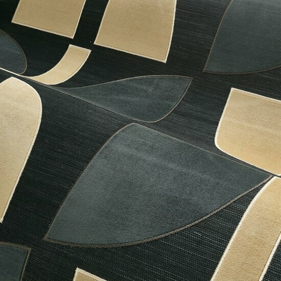 Casamance Hikari 71370323 - Zwart Behang