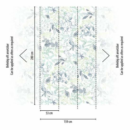 AS Creation Aquarell Dreams - 39692-1 / 396921 Blauw Behang