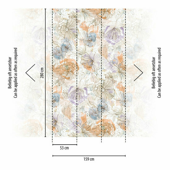 AS Creation Aquarell Dreams - 39694-2 / 396942 Beige Behang