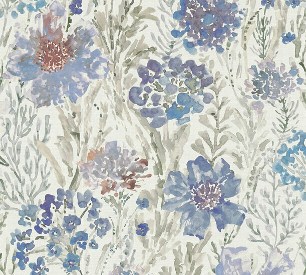 AS Creation Aquarell Dreams - 39695-3 / 396953 Blauw Behang