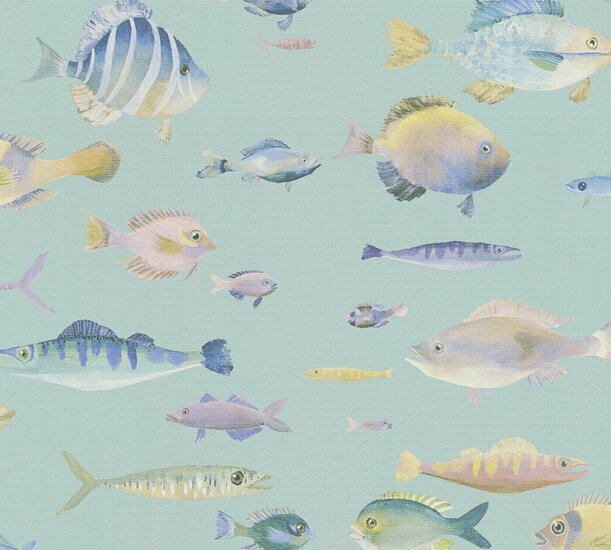 AS Creation PintWalls II - 39696-3 / 396963 Blauw Behang