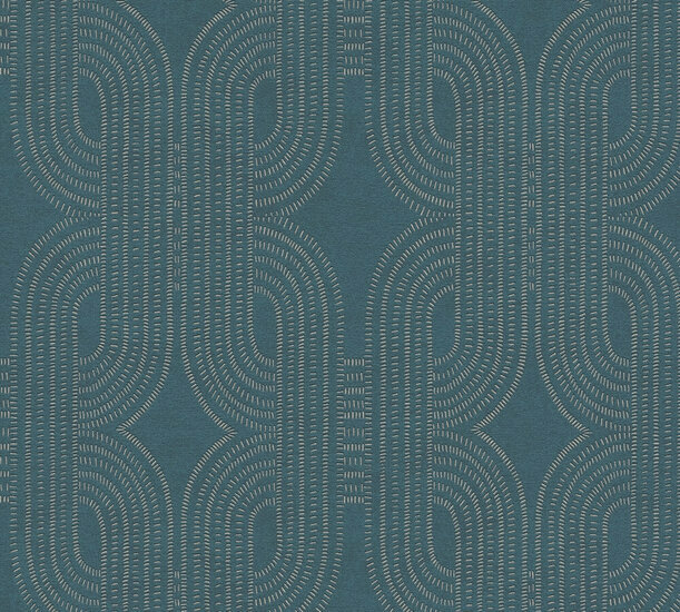 AS Creation French Affair  - 39937-3 / 399373 Blauw Behang