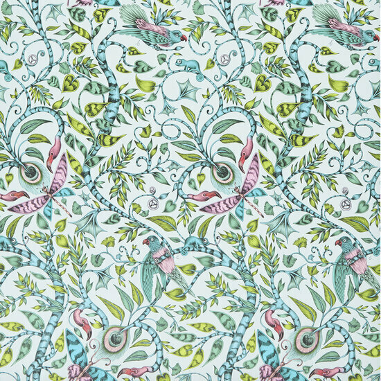 Clarke &amp; Clarke Animalia W0104/02 - Blauw Behang