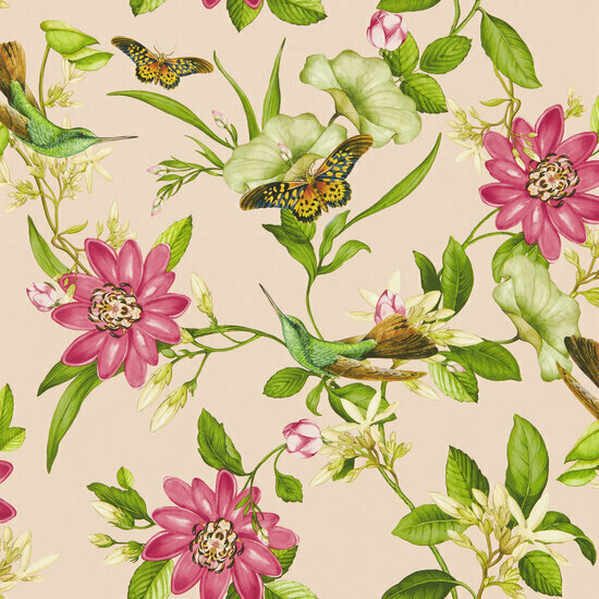 Clarke &amp; Clarke Botanical Wonders W0132/01 - Roze Behang
