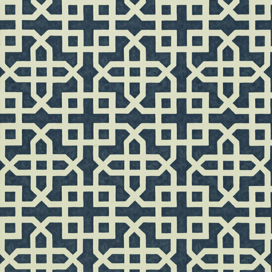 Clarke &amp; Clarke Colony W0084/03 - Blauw Behang