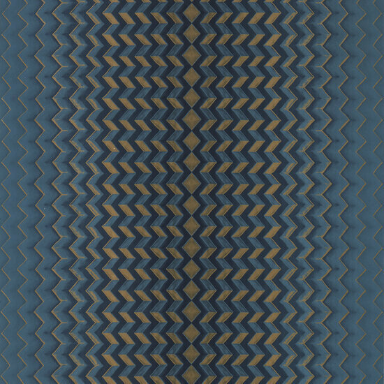 Clarke &amp; Clarke Fushion W0150/03 - Blauw Behang