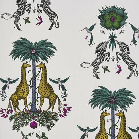 Clarke &amp; Clarke Wilderie W0114/05 - Geel Behang