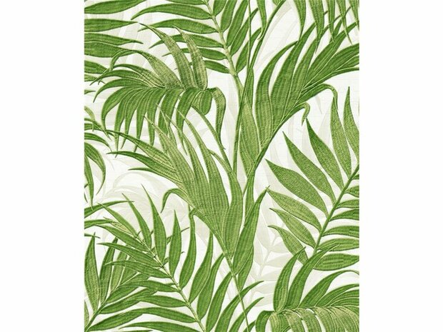 Dutch Wallcoverings Grace GR322110 Wit - Groen Behang