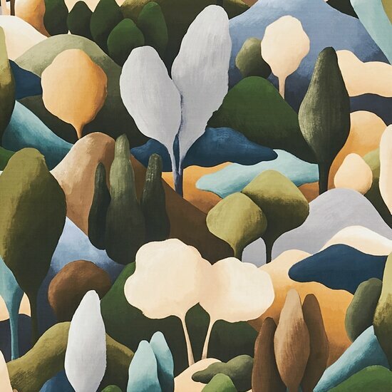 Casamance Exploration 71330214 - Groen Behang