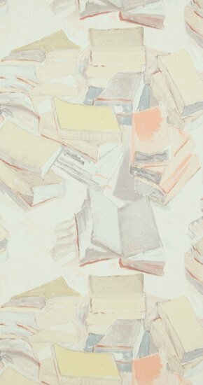 BN Van Gogh Behang 17192 Piles of French Novels - Multicolour Behang