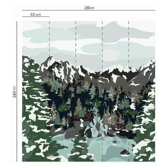 Lutece Maison Montagnes 51233604 Behang