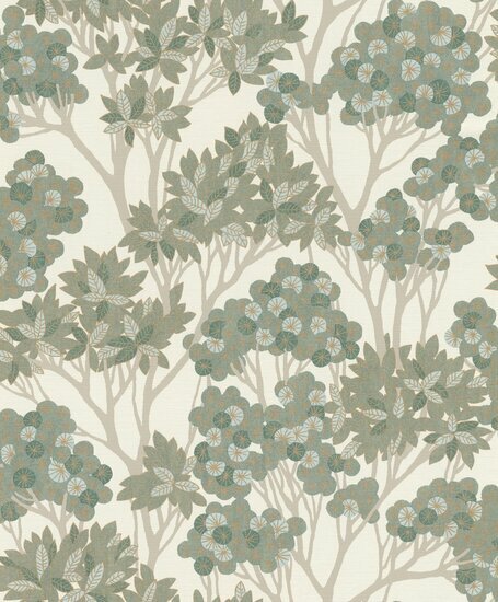 Rasch Allegretto 580006 Groen Behang