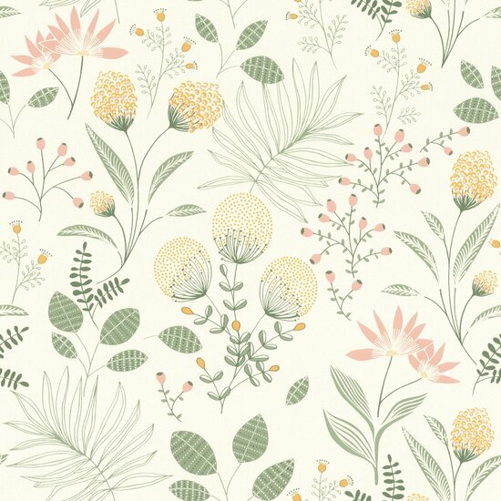 Rasch Allegretto 793222 Groen Behang