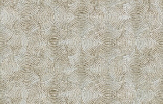 Casamance Magnitude - Grijs metallic 76620100 Behang