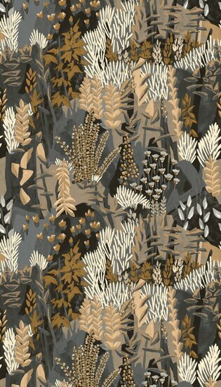 Casamance Jardin F&eacute;licia - Grijs 76570508 Behang