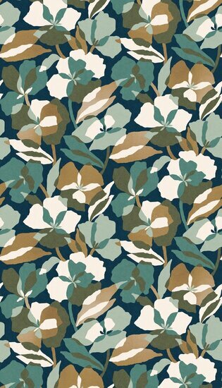 Casamance Jardin F&eacute;licia - Zwart 76581222 Behang