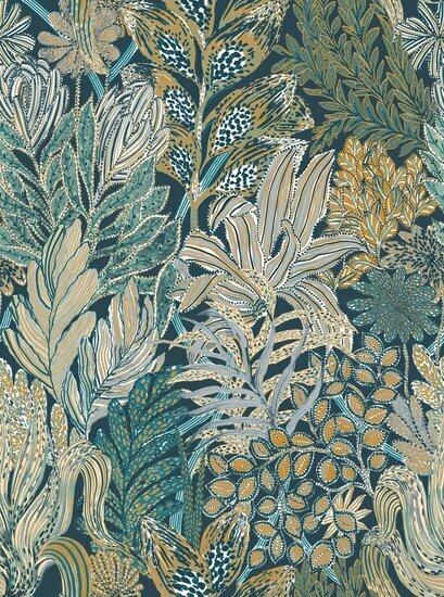 Casamance Jardin F&eacute;licia - Groen A74320324 Behang