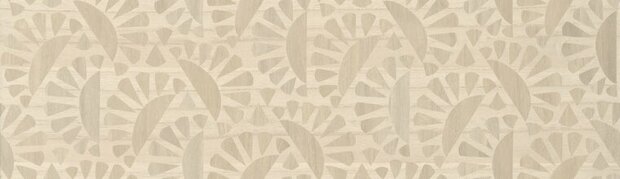 Arte MOOOI GREEN HOUSE WOODBLOCK BEETLE FLORA MO5060 Beige Behang