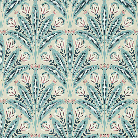 Clarke &amp; Clarke Secret Garden - Beige W0193/03 Behang