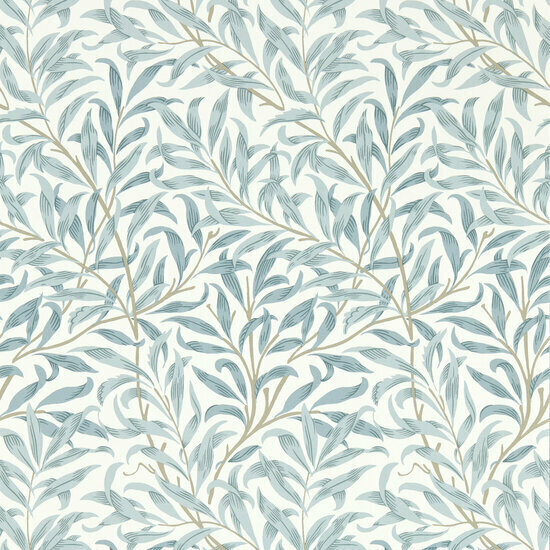 Clarke &amp; Clarke William Morris Designs - Blauw W0172/04 Behang