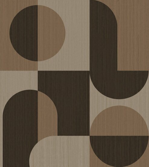 Origin Wallcoverings 3D Reflections 357325 - Bruin Behang