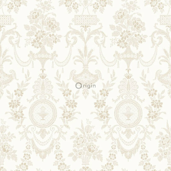 Origin Wallcoverings Bloomingdale 326134 - Wit Behang