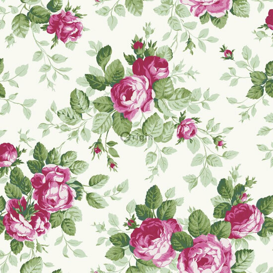 Origin Wallcoverings Bloomingdale 326138 - Roze Behang