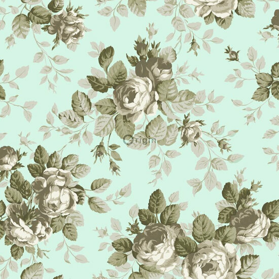 Origin Wallcoverings Bloomingdale 326143 - Groen Behang