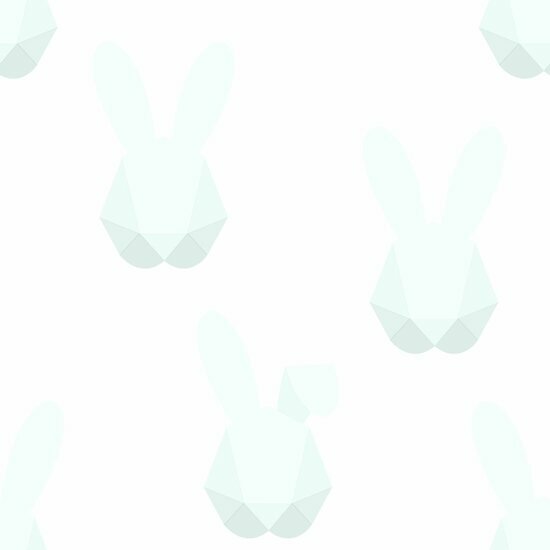 Origin Wallcoverings Hide &amp; Seek 347489 - Wit / Groen Behang