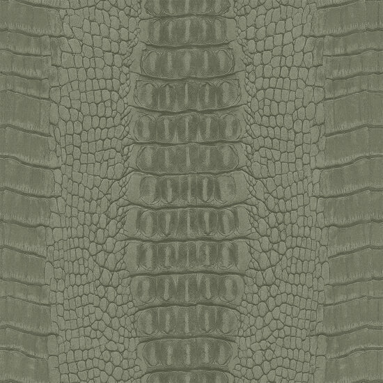 Origin Wallcoverings Luxury Skins 347773 - Groen / Bruin Behang