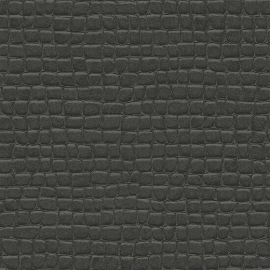 Origin Wallcoverings Luxury Skins 347783 - Zwart Behang