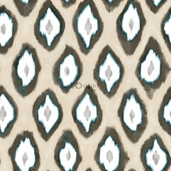 Origin Wallcoverings Mariska Meijers 346915 - Blauw / Groen / Beige Behang