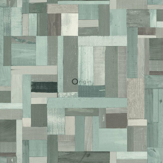 Origin Wallcoverings Mati&egrave;res 337225 - Blauw / Groen Behang
