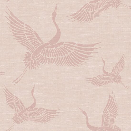 Origin Wallcoverings Natural Fabrics 347757 - Roze Behang