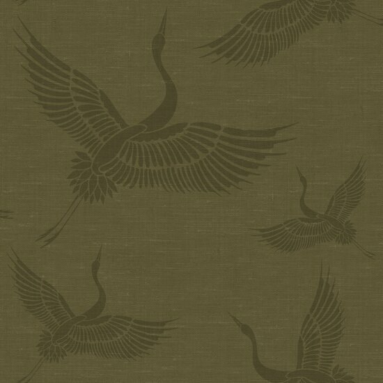 Origin Wallcoverings Natural Fabrics 347758 - Geel Behang