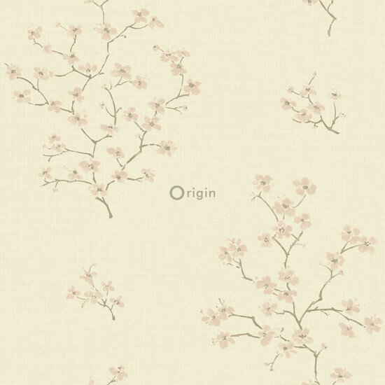 Origin Wallcoverings Palais Royal 346545 - Roze / Beige Behang