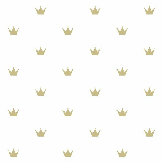 Origin Wallcoverings Precious 347678 - Wit / Goud Behang