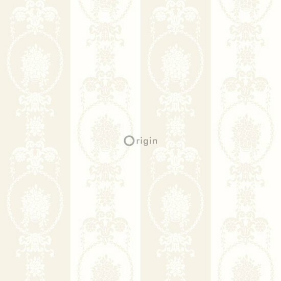 Origin Wallcoverings Upstairs Downstairs 346829 - zilver / Wit / Grijs Behang