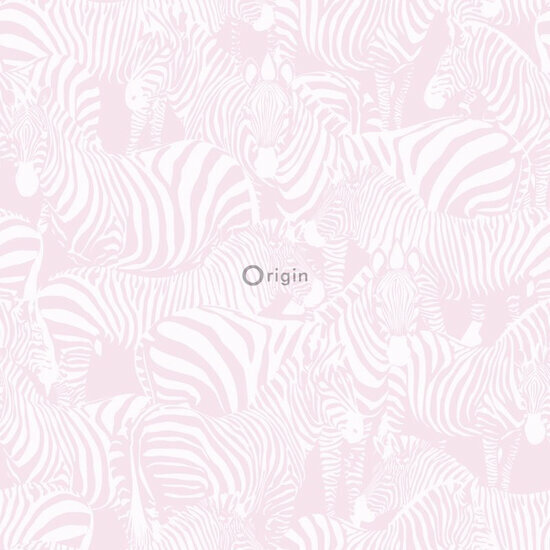 Origin Wallcoverings Upstairs Downstairs 346835 - Roze Behang